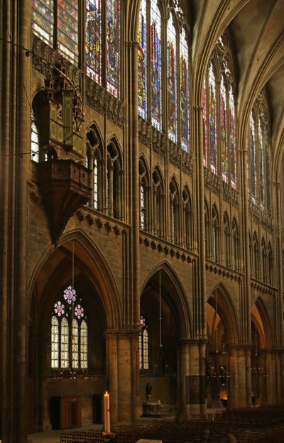 Ansicht der Südseite des Kirchenschiffs von French School